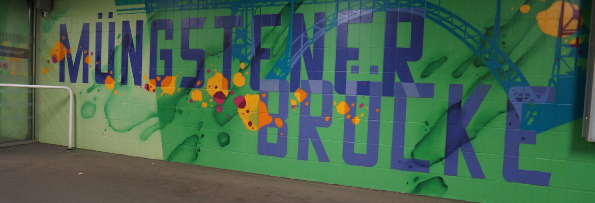 Graffiti im Solinger Hauptbahnhof